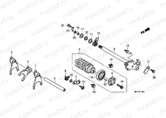 E-16-1 GEARSHIFT DRUM (CBF600S8 / SA8 / N8 / NA8)
