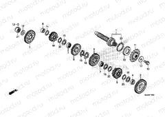 E-16-2 GEARBOX (GEAR SHAFT) (NC700SD / 750SD)