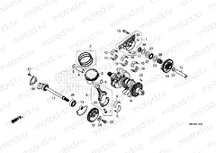 E-16 CRANKSHAFT & PISTON
