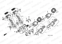 E-16 CRANKSHAFT / PISTON
