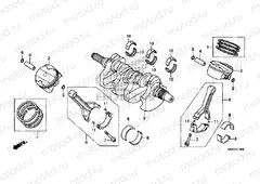 E-16 CRANKSHAFT / PISTON
