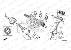 E-16 CRANKSHAFT / PISTON