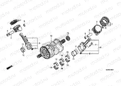 E-16 CRANKSHAFT / PISTON
