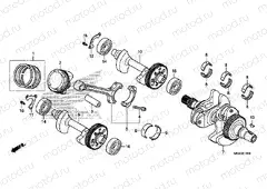 E-16 CRANKSHAFT / PISTON