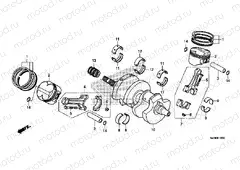 E-16 CRANKSHAFT / PISTON