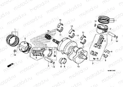 E-16 CRANKSHAFT / PISTON