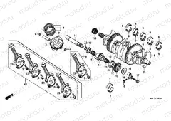 E-16 CRANKSHAFT / PISTON