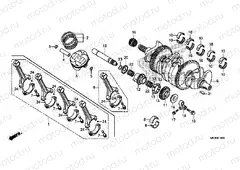 E-16 CRANKSHAFT / PISTON