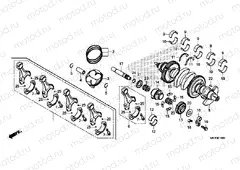 E-16 CRANKSHAFT & PISTON