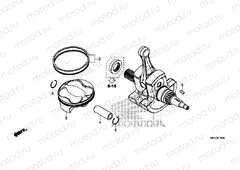E-16 CRANKSHAFT / PISTON