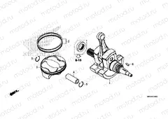 E-16 CRANKSHAFT & PISTON
