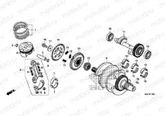 E-16 CRANKSHAFT / PISTON