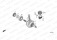 E-16 CRANKSHAFT / PISTON