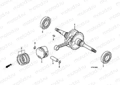 E-16 CRANKSHAFT / PISTON