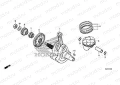 E-16 CRANKSHAFT / PISTON