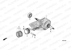 E-16 CRANKSHAFT / PISTON