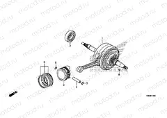 E-16 CRANKSHAFT / PISTON