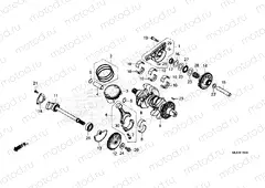 E-16 CRANKSHAFT/PISTON