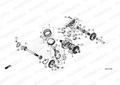 E-16 CRANKSHAFT/PISTON