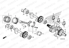 E-16 CRANKSHAFT/PISTON