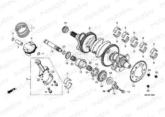 E-16 CRANKSHAFT/PISTON