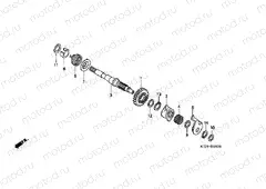 E-16 DRIVE SHAFT SHAFT (CGR125SH5,8)