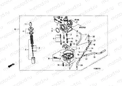 E-17-1 CARBURETOR (CGR125SHA, B)