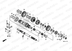 E-17-10 TRANSMISSION (VFR1200XD / XDA / XDL / XDS) (CRANKSHAFT)