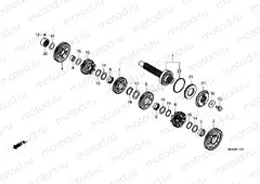 E-17-20 TRANSMISSION COUNTERSHAFT DCT