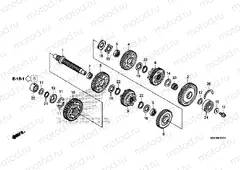 E-17-20 TRANSMISSION (VFR1200XD / XDA / XDS) (COUNTERSHAFT)