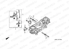 E-17-3 THROTTLE HOUSING (PARTS) (VTR1000SP2 / 3/4/5/6)