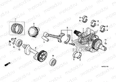 E-17 CRANKSHAFT / PISTON