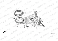 E-17 CRANKSHAFT / PISTON