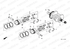 E-17 CRANKSHAFT/PISTON