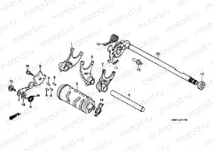 E-17 TRANSMISSION DRUM / CLUTCH FORK