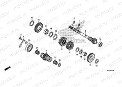 E-18-10 TRANSMISSION (CRANKSHAFT) (CTX700D)