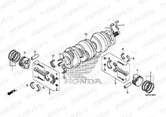 E-18 CRANKSHAFT / PISTON