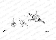 E-18 CRANKSHAFT / PISTON