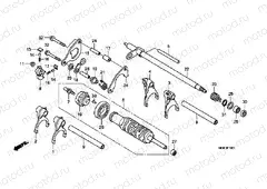 E-19-1 TRANSMISSION DRUM (VFR1200FD)
