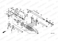 E-19-1 TRANSMISSION DRUM (VFR1200XD / XDA / XDL / XDS)