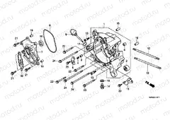 E-19-11 RIGHT CRANKSHAFT (WW125EX2C / EX2D / EX2E / D)