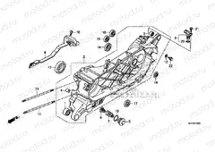 E-19-20 LEFT CRANKCASE
