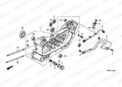 E-19-20 LEFT CRANKSHAFT (WW125EX2A / EX2B)