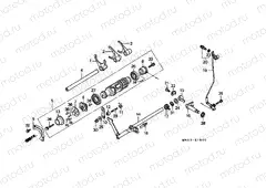 E-19 SHIFT DRUM / SHIFT FORK