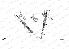 E-2-1 CAMSHAFT / VALVE (GLH125SH)
