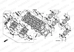 E-2-1 CYLINDER HEAD (CBF600S8 / SA8 / N8 / NA8)