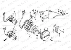 E-2 LEFT CRANKSHAFT COVER / GENERATOR / C.D.I. UNIT