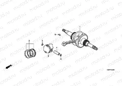 E-20 CRANKSHAFT / PISTON