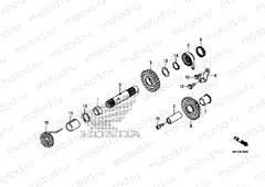 E-20 KICK STARTER SPINDLE