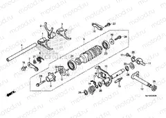 E-20 TRANSMISSION DRUM / CLUTCH FORK